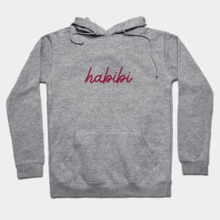 habibi - maroon red Hoodie